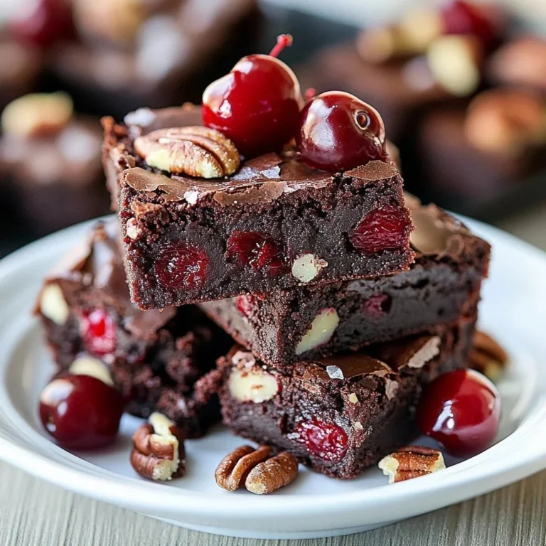 Delicious cranberry pecan brownies with nuts and berries on a plate