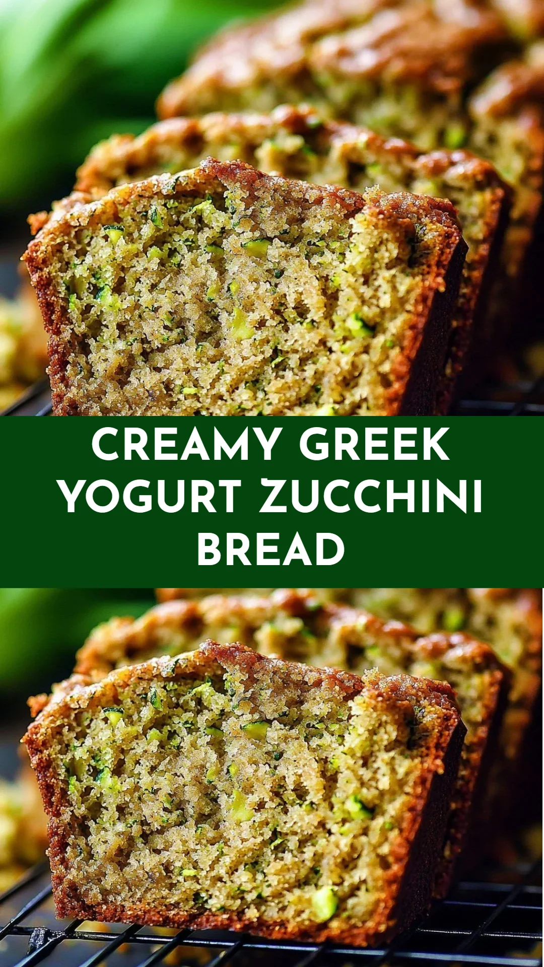 Creamy Greek Yogurt Zucchini Bread