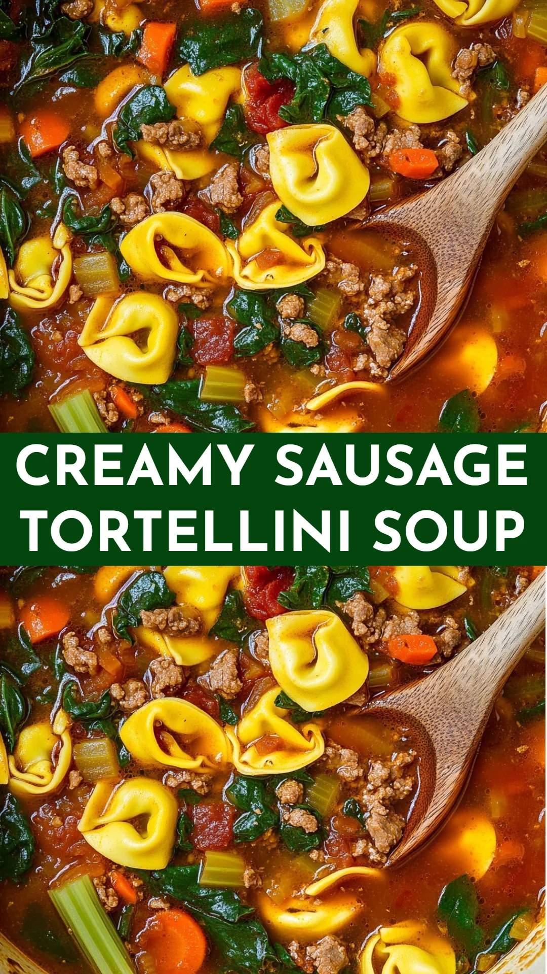 Creamy Sausage Tortellini Soup