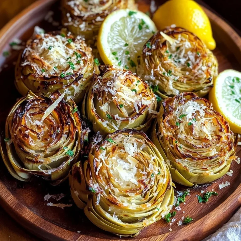 Garlic Parmesan Roasted Cabbage on a plate garnished with herbs