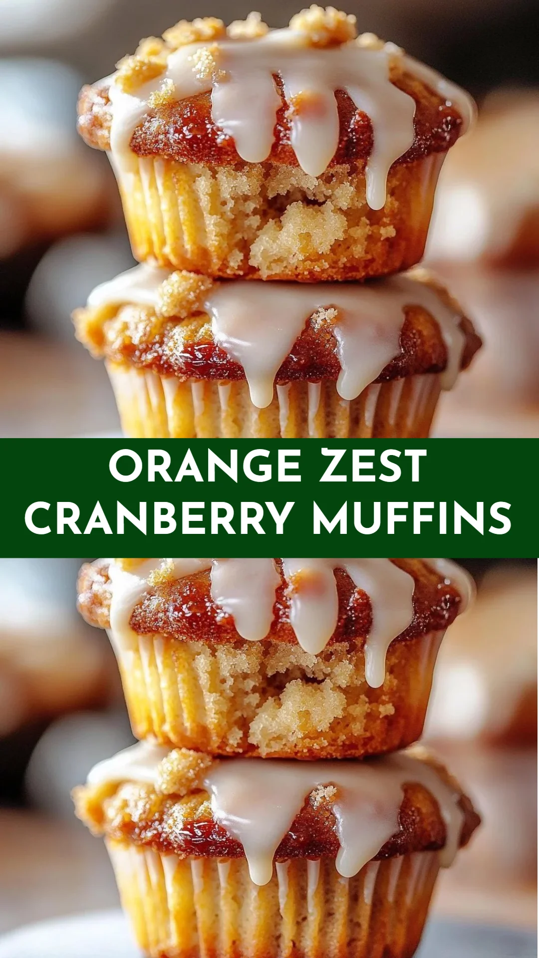 Orange Zest Cranberry Muffins