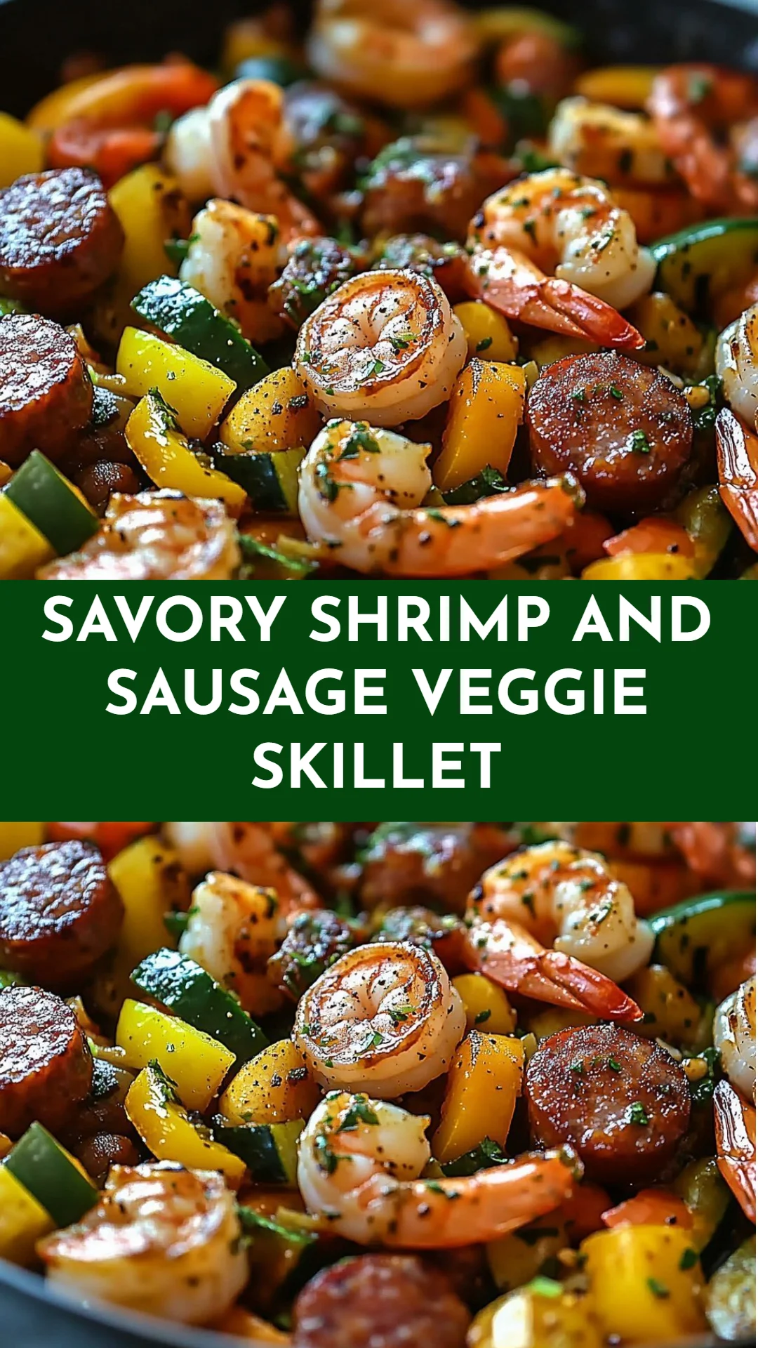 Savory Shrimp and Sausage Veggie Skillet
