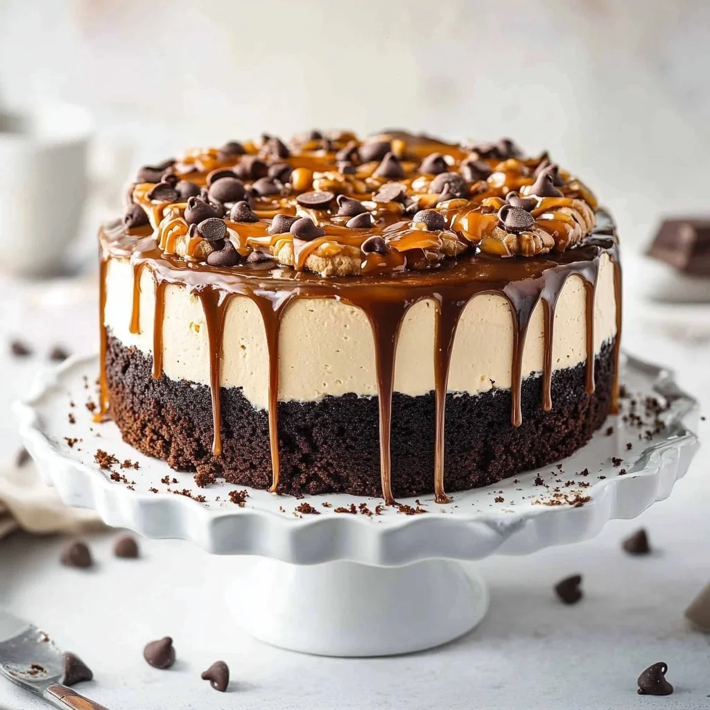 Delicious Tropical Island Cheesecake inspired by Samoa with tropical flavors